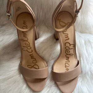 Sam Edelman Block Heels - Size 8.5 - Nude